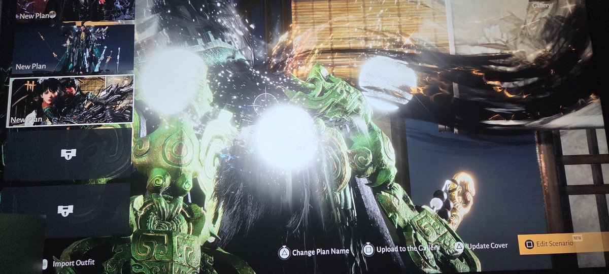 Dubreezy92's tweet photo. @WWMSupport Hello! Id like to report a bug on ps5 where you edit a scenario and the photo is correct (your character is in the proper position) But when you actually select it,it moves your character to a default position.  No matter what I do I cant get it to stay in place https://t.co/s6bM2iKA9F