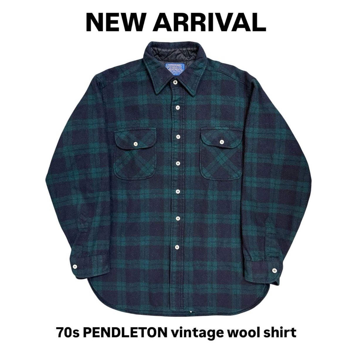 ☆new arrival☆ ☀︎70s PENDLETON vintage wool shirt ⚡︎made in