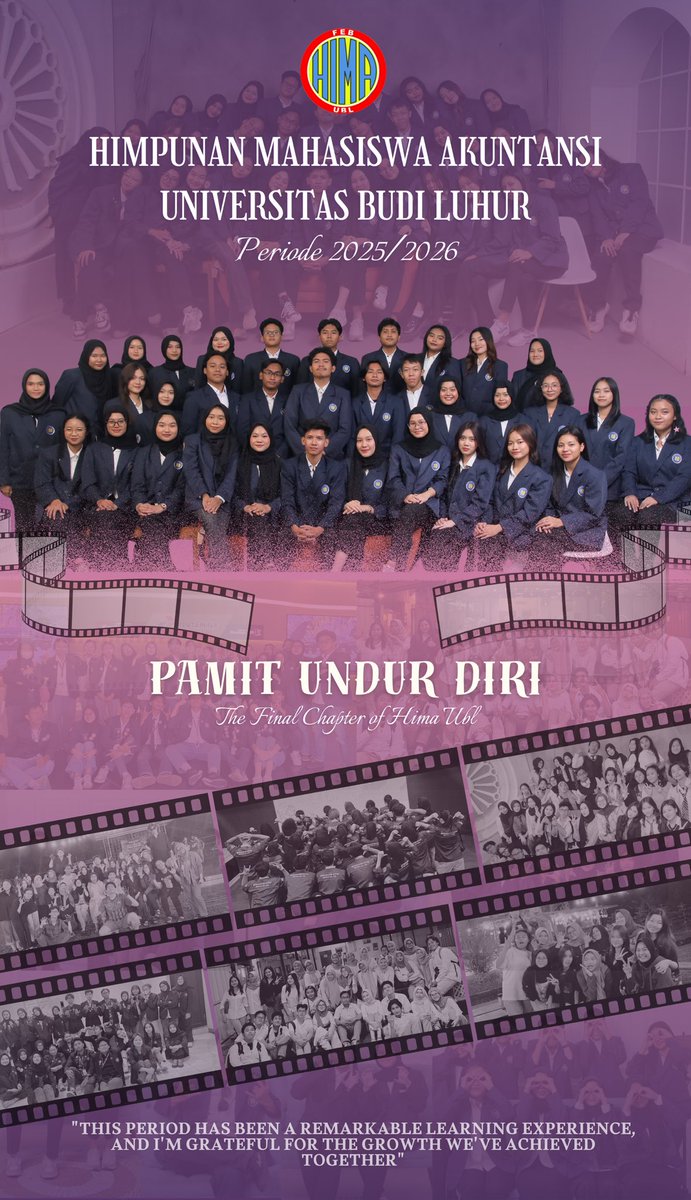 [ PAMIT UNDUR DIRI 2025/2026 ✨ ]

Kita datang dengan semangat, jalanin semuanya dengan versi terbaik yang kita punya, dan sekarang waktunya pamit dengan hati yang penuh.
That’s a wrap for this era.
But the memories? They stay. 🤍
See you in the next chapter. 🚀✨