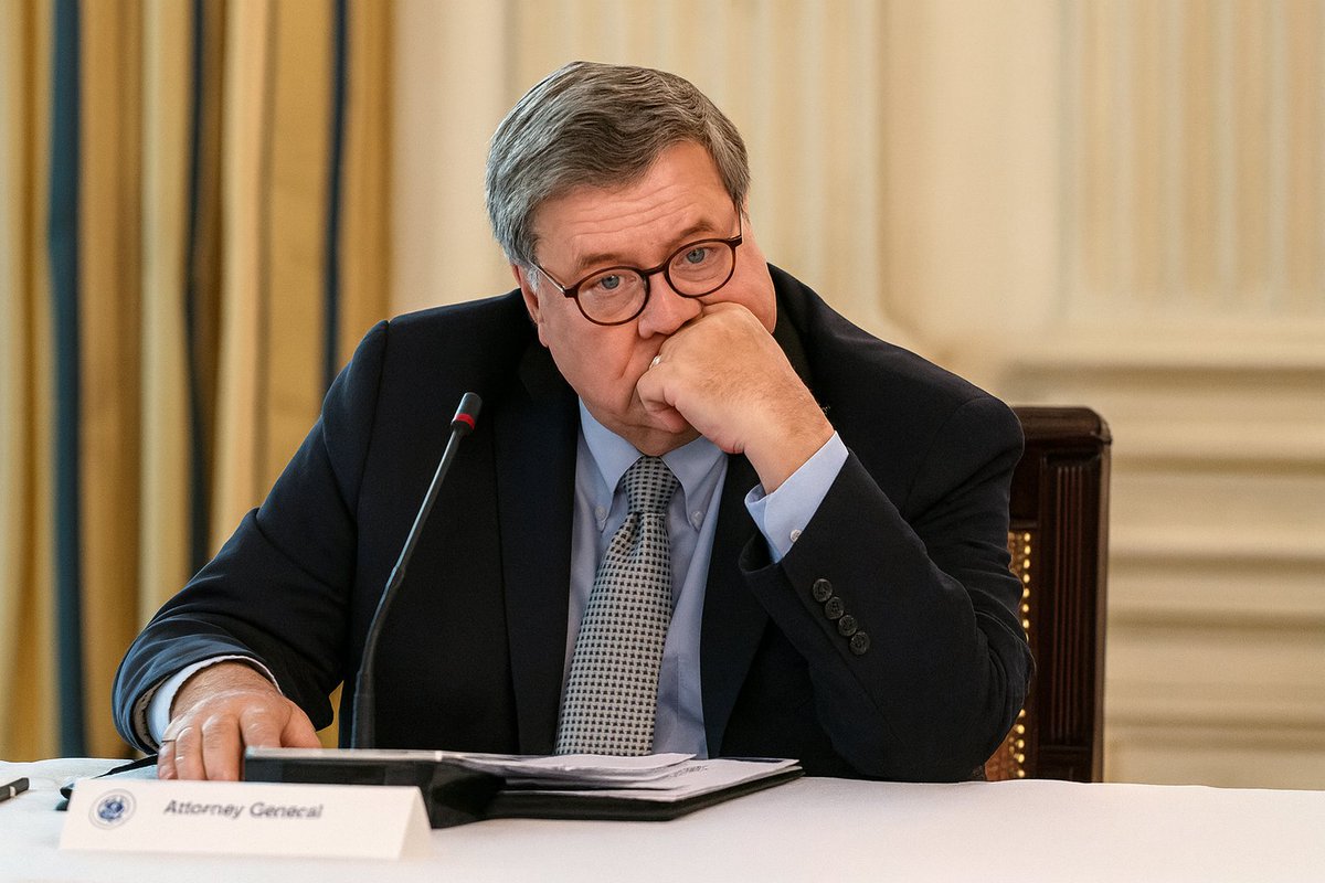 johnrackham82's tweet image. Bill Barr sure turned out to be a deep state turd.