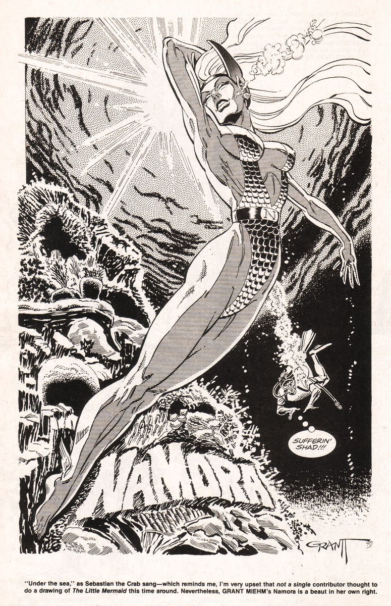 bckomix's tweet photo. Grant Miehm, Namora
Amazing Heroes Swimsuit Special #1 (1990) https://t.co/dZyurYwqMw