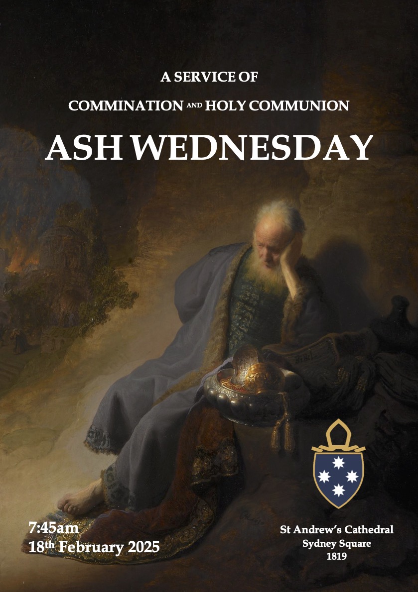 SandmanGrant's tweet photo. Start Lent the BCP way... with a service of Commination & Holy Communion this Wednesday, 7:45am, at St Andrew's @SydneyCathedral, right next to Town Hall station & near Gadigal metro… All welcome; we should be done by ~8:30am in time to get to the office…
#GettingReadyForEaster https://t.co/cDpqmZhWGf