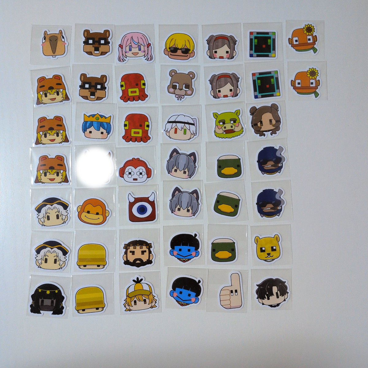 交換 50人クラフト 人気投票 シャカシャカ ステッカー 譲▷画像 求