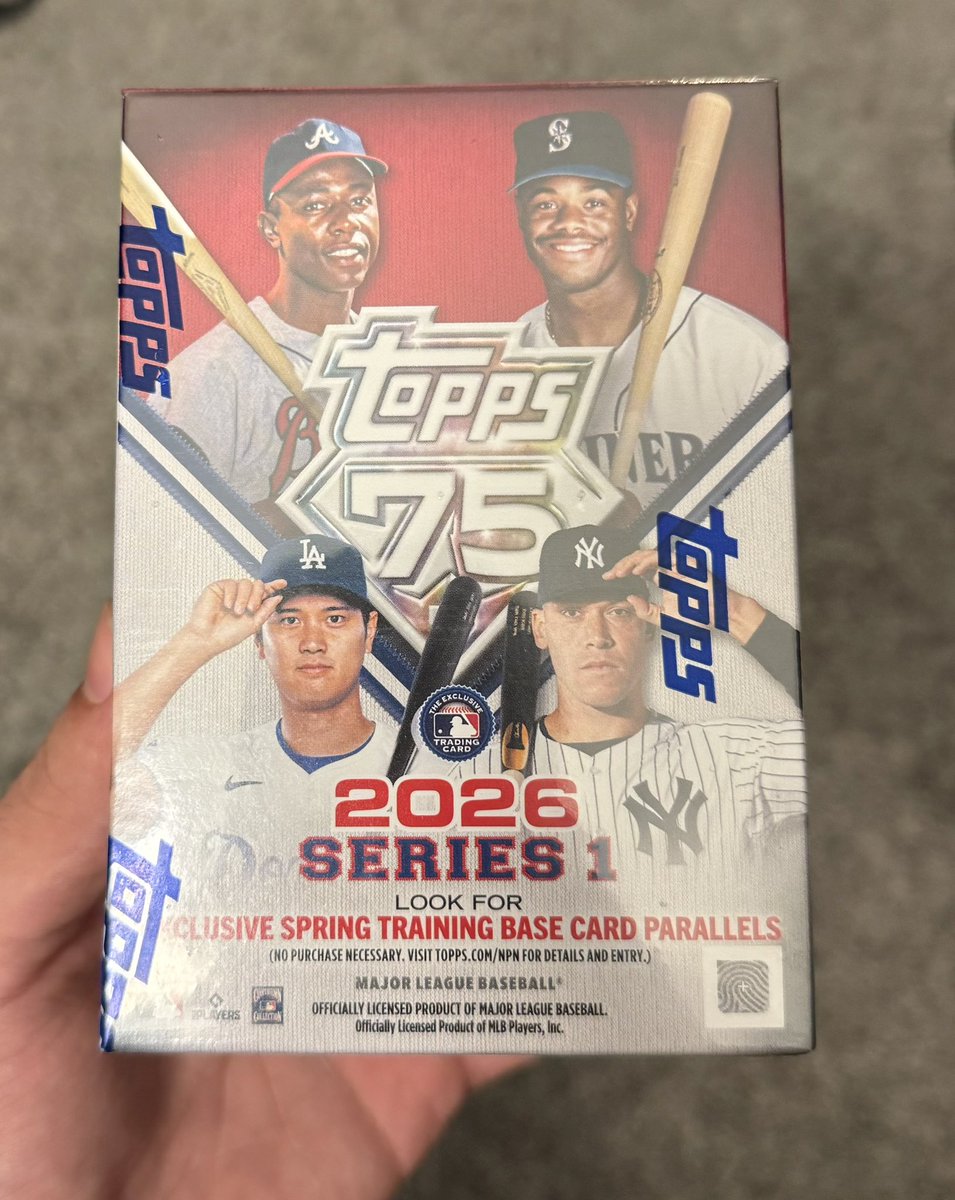 805CardCo's tweet image. Going to be giving away this blaster box of 2026 topps series 1 when I reach 600 followers!🔥

Keep an eye out for the giveaway post tomorrow 2/17!👀

Thanks for the support in this awesome community!

Reposts appreciated🤝🏻