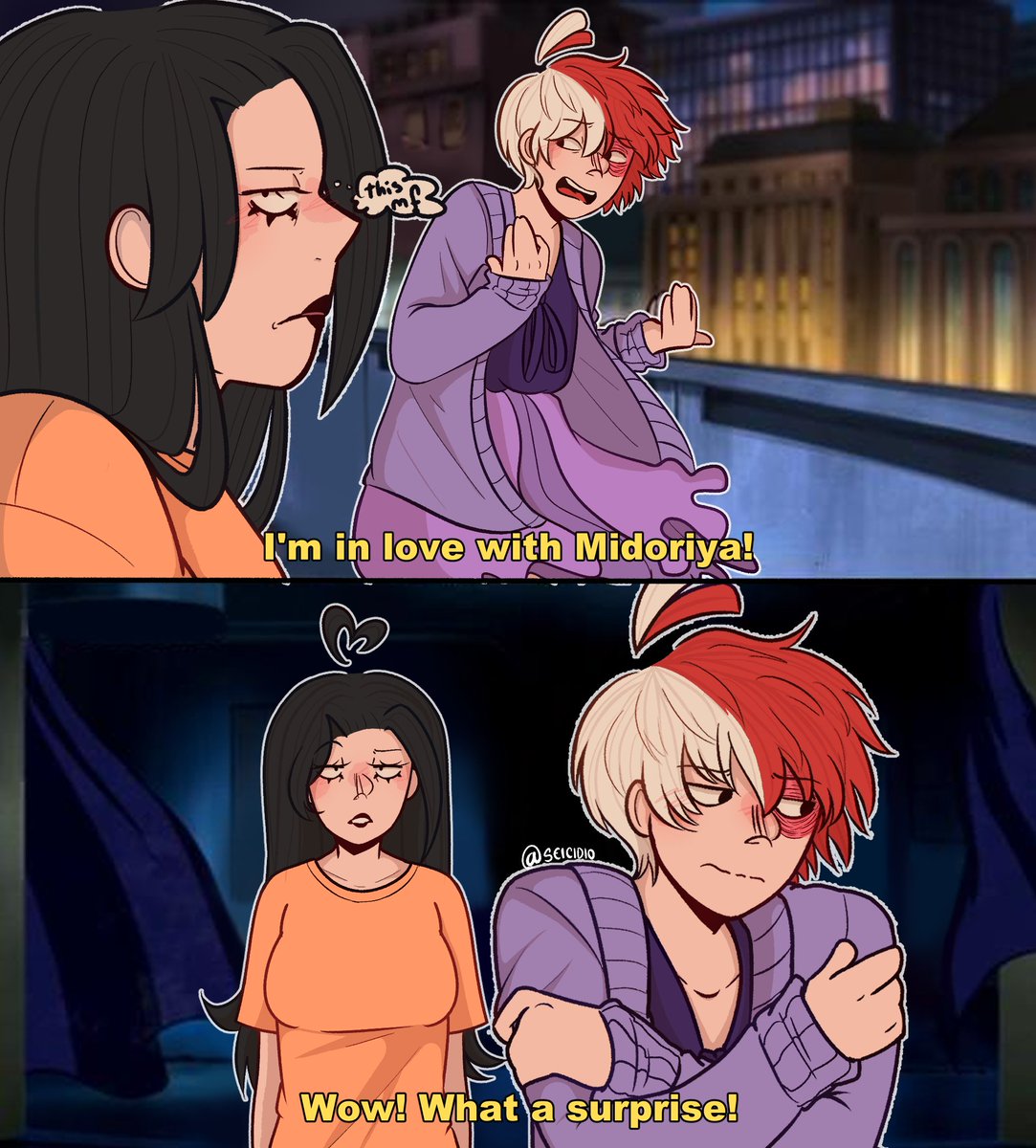 Momo is so done.
I really like this scooby doo scene.

#tododeku #mhafanart