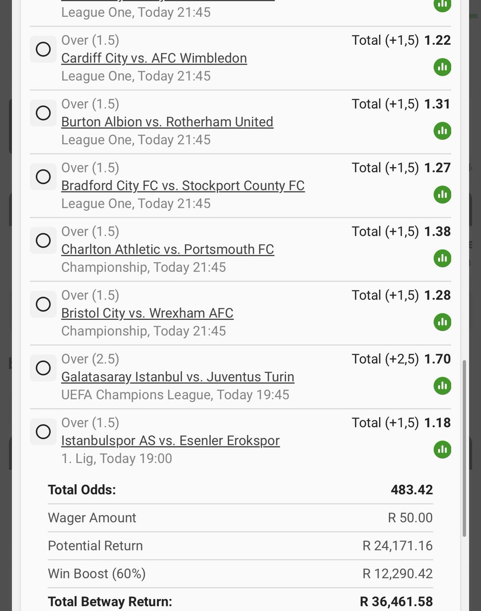 TheChildProTips's tweet photo. 483 odds 

https://t.co/hPrJQmfy6n

Betway code - BW3D135C80

Good luck https://t.co/byNqhIeoow