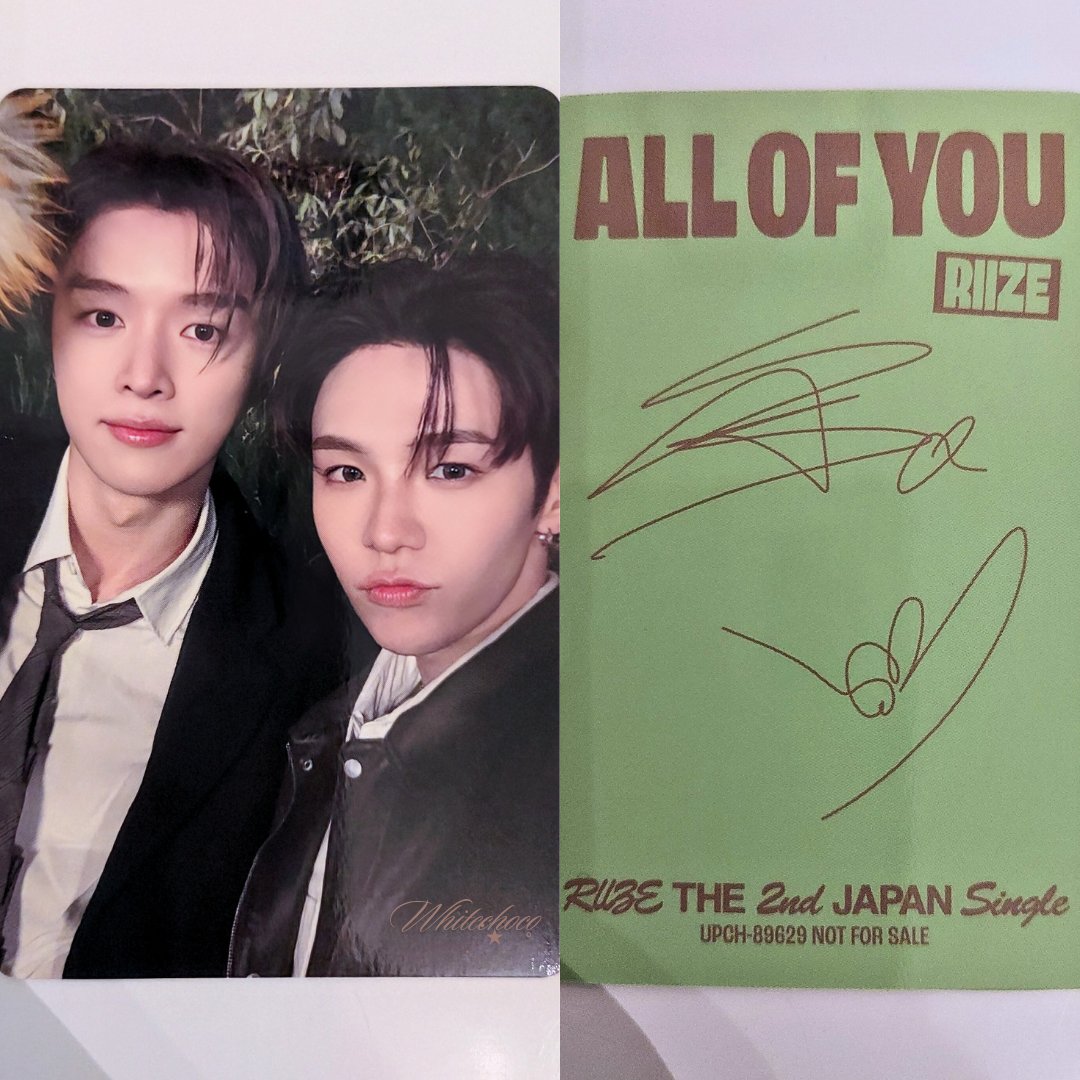 □ RIIZE “𝘼𝙡𝙡 𝙤𝙛 𝙔𝙤𝙪”💿(通常盤) 【 #SUNGCHAN #SHOTARO