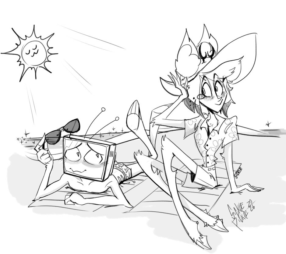 Beach day requested by my Fwend. 

Inspired by that one TADC beach fanart.