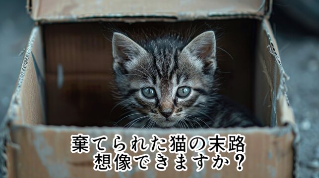 先日本当にあった話

子猫しか飼いたくない
だから 成猫になる前に棄てる
今まで5〜6匹飼ったけど
半年くらいで 全部棄てた

私は憤りを隠し思い切り意見した
それに対し返ってきた言葉
👇
そこまで考えないと猫飼っちゃダメ？
だって猫だよ 

殴りそうになるのを必死でこらえた