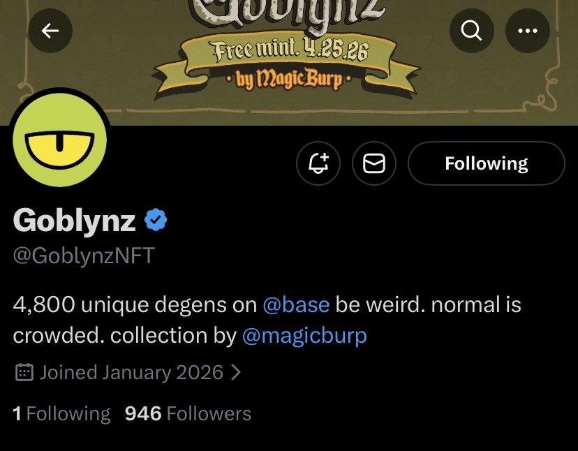 Web3Snappy's tweet image. 🚨 Early alpha drop

Introducing @GoblynzNFT

Supply: 4,800

Mint price: FREE

Created by @magicburp …don’t sleep on this one.