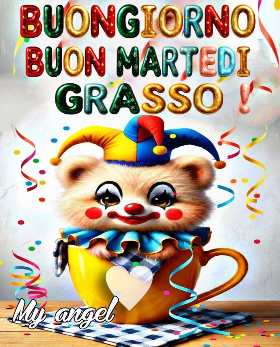 Buongiornoooo 🎭 #17Febbraio #BuongiornoATutti #GoodMorning #MartediGrasso <a href="/letiziadevaddis/">MΔRΨ ҒΣRRΣRI</a> <a href="/rosaliapipia/">rosalia pipia</a>