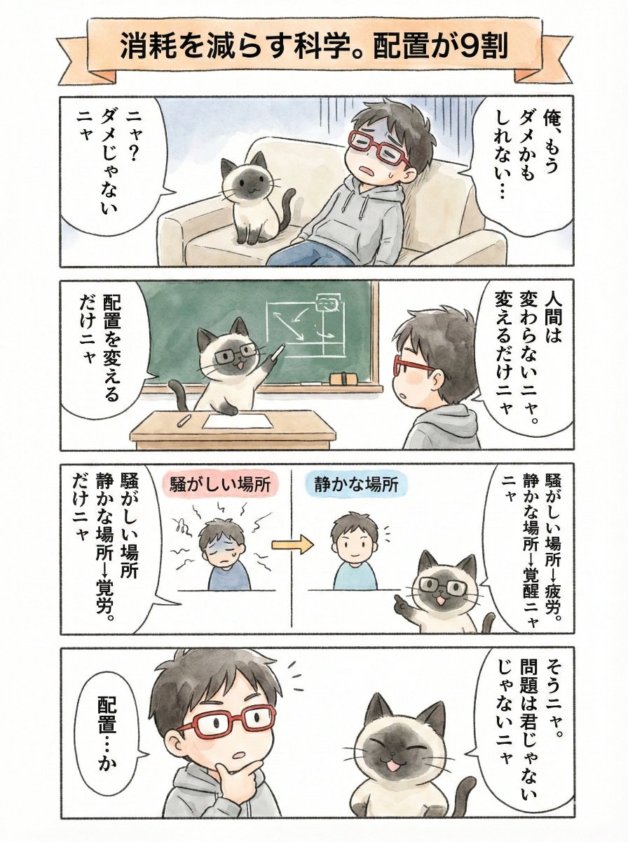 kamiya_marke's tweet photo. 正直、これ俺のことすぎて笑えない

「自分を変えよう」じゃなくて「配置を変えよう」。
この発想転換で、マジ全部変わった https://t.co/utcNqmFnSP