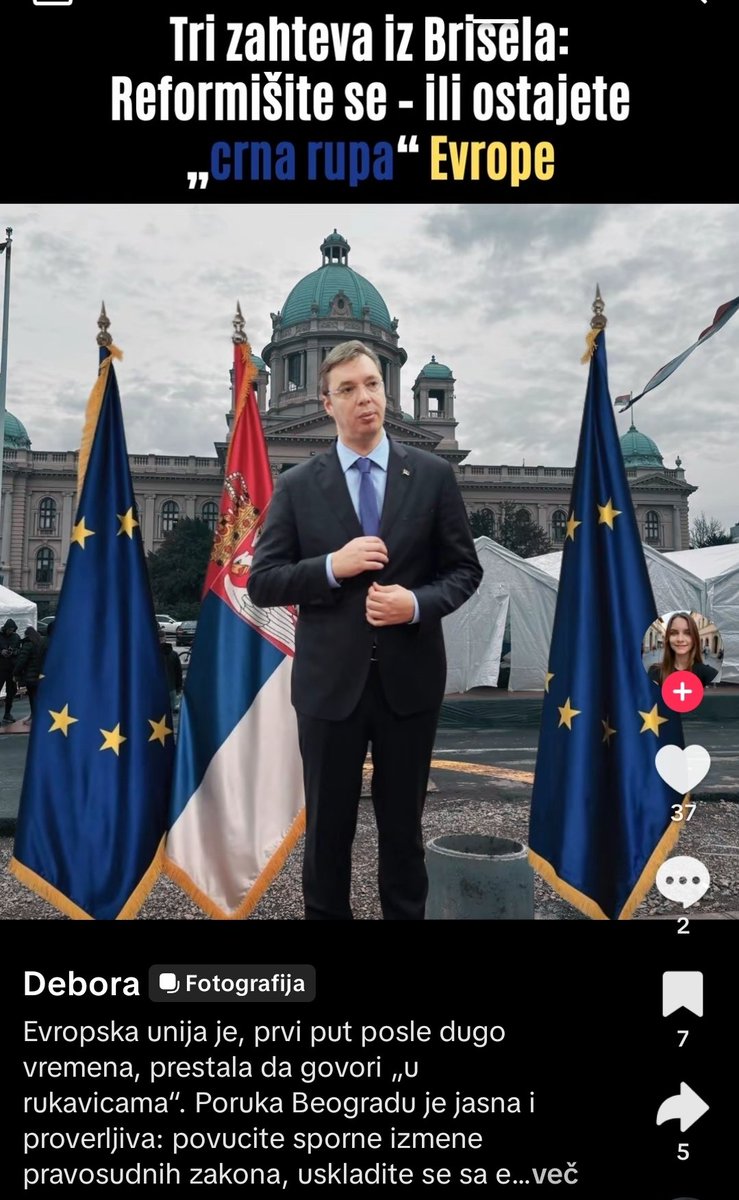 Srbi pocakajte se malo, saj se bo kmalu EU reformirala in bo potem reformiranje lazje 🤣🤣🤣