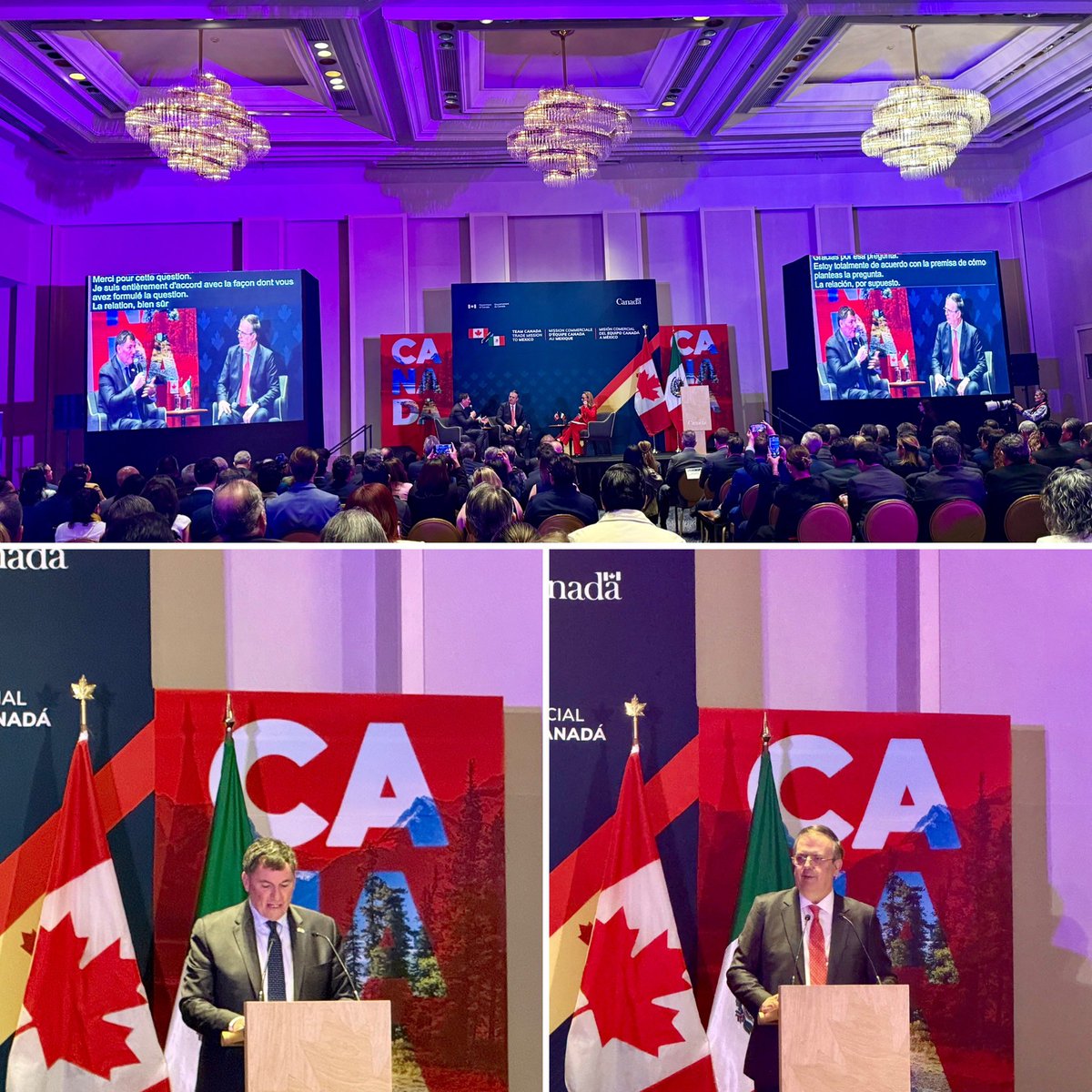 Today I had the privilege of attending the Team Canada Trade Mission in Mexico City, where more than 400 Canadian companies are visiting Mexico to strengthen relationships and explore new opportunities with Mexican entrepreneurs and business leaders. Over 2,000 business meetings