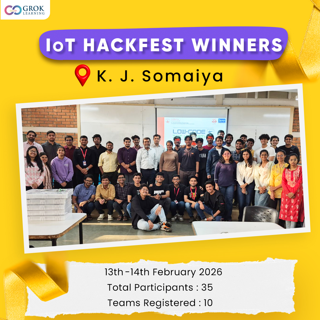 grovator's tweet photo. Congratulations Team Smart Parking Solutions from K. J. Somaiya Institute of Technology!

#IoT #Hackathon #hackfest #smartparking https://t.co/FSiyIqo0Sb