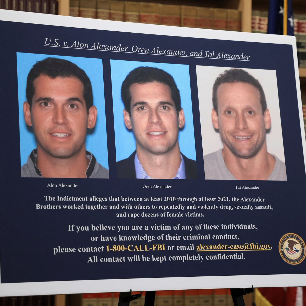 🚨🇺🇸 60 VICTIMS, EPSTEIN TIES, AND A JUDGE BLOCKING FILE RELEASES: THE TRIAL NO ONE IS COVERING

Three brothers, Oren, Alon, and Tal Alexander, are currently on trial in Manhattan federal court on sex trafficking charges that carry up to life in prison. 

Prosecutors have