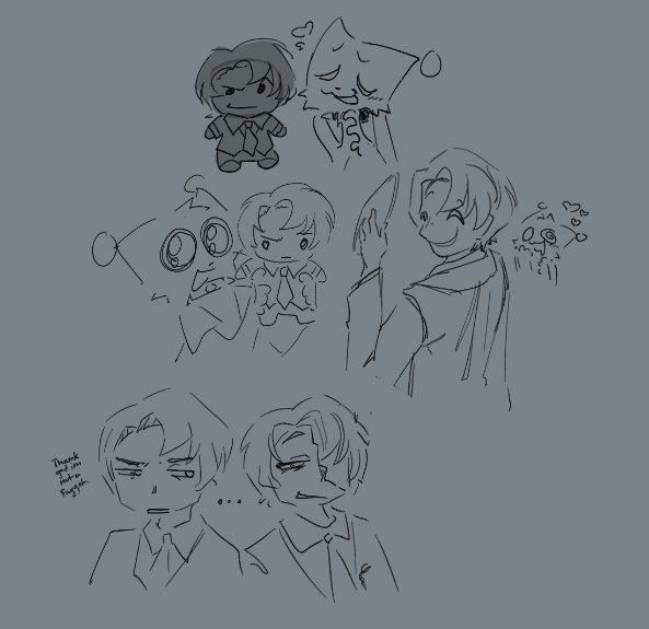 I'm too tired to draw fr so 10 pm schizo doodles