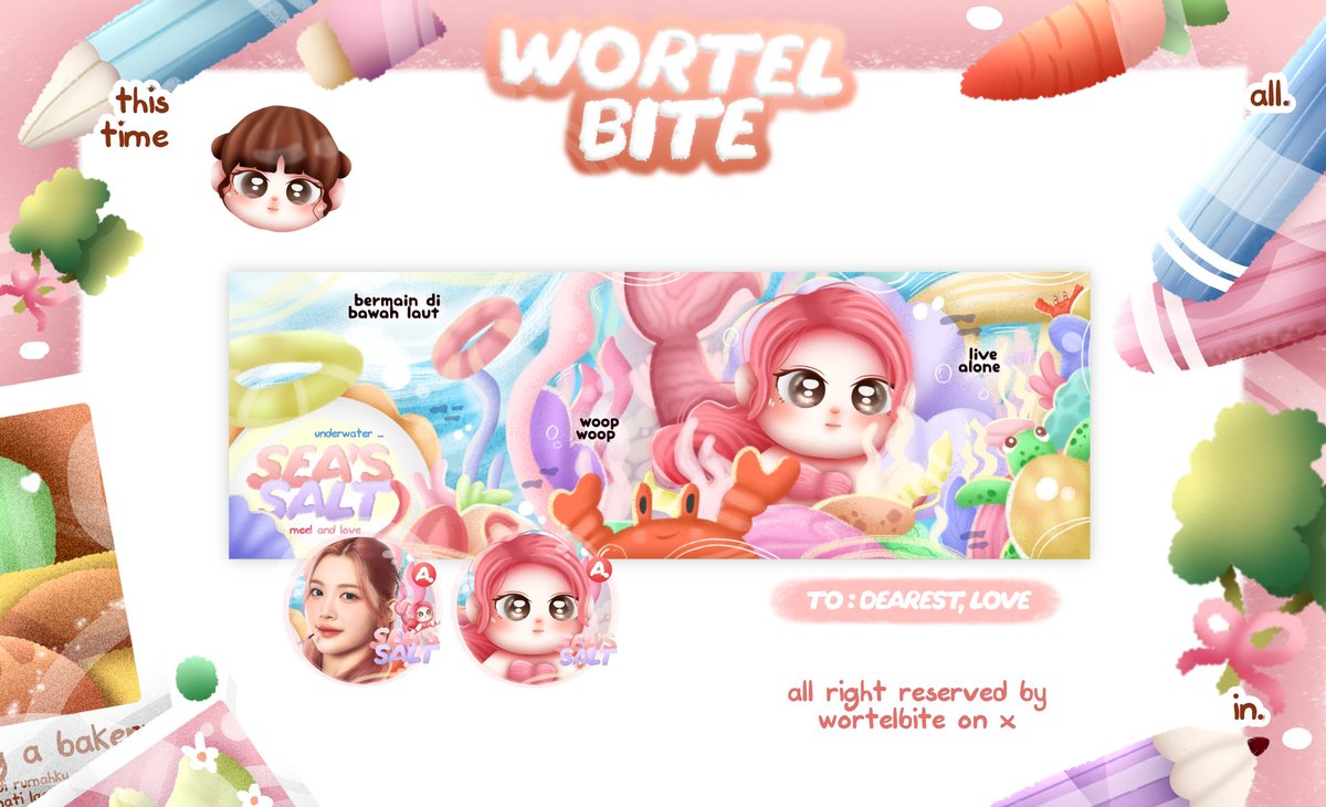 wortelbite's tweet image. 🫧 blup ... blup! 🖐🏻💭 #zonaba
help repost teman teman :3____:3

Hai, akhirnya aku bawa anak baru yang bernama "SWEAMING" semoga teman teman suka sekali ya, kalau ada yang engga aman, boleh kindly dm aku. mending keep atau juaal as template ia? ⛵️ #zonauang