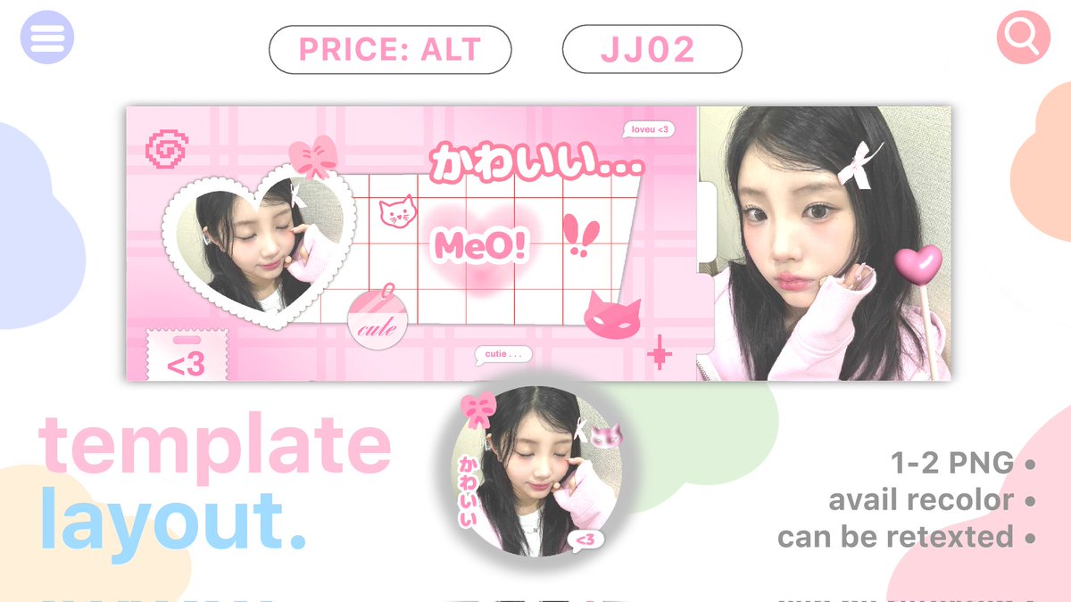 hongjoeong's tweet image. help repost? thank you!

eyow folks 💢 &amp;amp; cuties 🎀 meo bawa template layout versi josjis nyeni abis bolo 💥🤘 &amp;amp; pinky cutie-pie 🎠🧸 recolorable bcs most elements are handdrawn! if you wanna take it, kindly dm me &amp;amp; you’ll get tutorial vid🫶 price di alt 👍

#zonauang #zonajajan