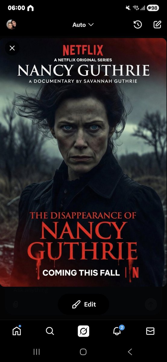 BryanWorrall's tweet photo. Calling it now - inside job
#NancyGuthrie
#NancyGuthrieCase https://t.co/aAFGxILNM5