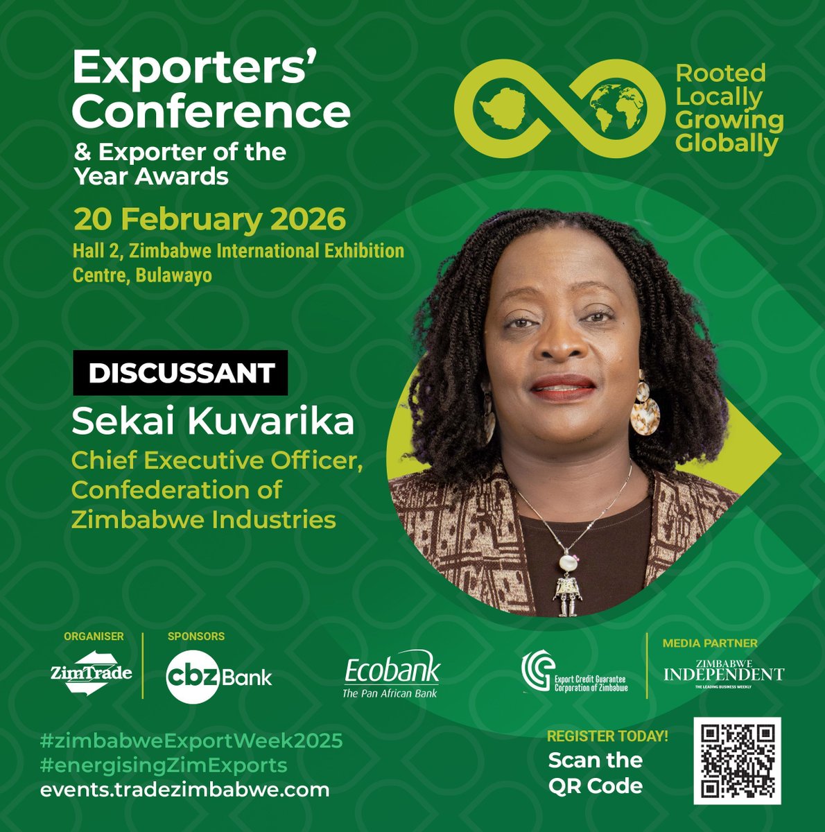 ZimTradeAlerts's tweet photo. 3 DAYS TO GO
Registration Closed
#EXCON25 https://t.co/JvfiY7QMXs