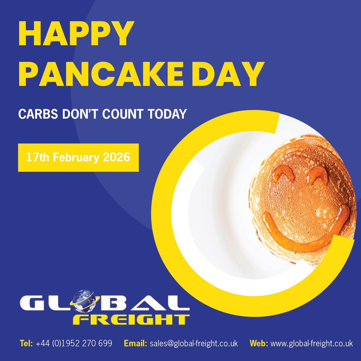 Happy Pancake Day - Carbs don't count today
global-freight.co.uk
#oceanfreight #airfreight #roadfreight #Globalfreightservice #Pancakeday