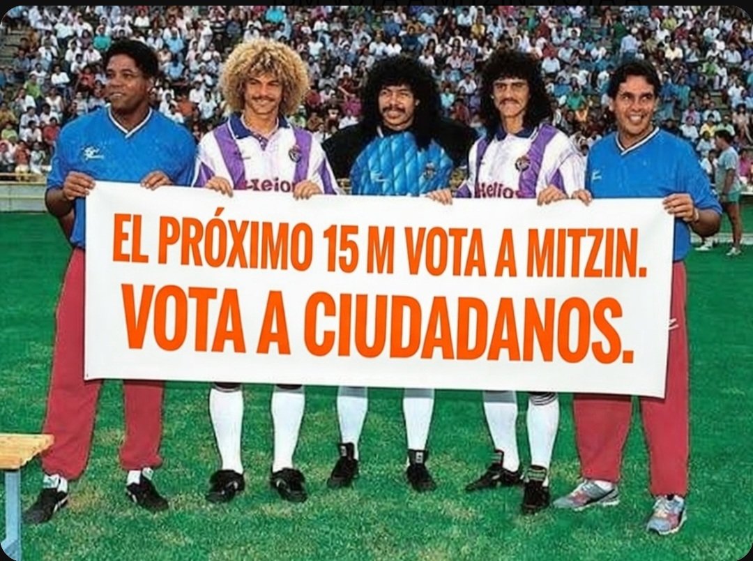 Los colombianos del <a href="/realvalladolid/">Real Valladolid C.F.</a> lo tienen claro. El próximo 15 de marzo los hispanos votarán a <a href="/MitzinMariana/">Mitzin Mariana Trápaga</a> de <a href="/CiudadanosCs/">Ciudadanos 🇪🇸🇪🇺</a>. La primera hispanoamericana en las Cortes de Castilla y León. 🏛📊🗳🇪🇦🇲🇽