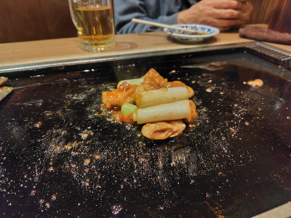 娘に連れてきてもらった月島でもんじゃ！！
ちゃんと食べるの初めて！！