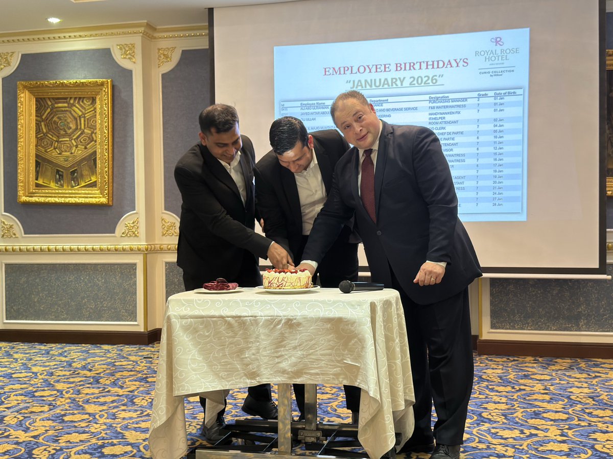 RoyalRoseHotel's tweet photo. Our Town Hall Meeting at Royal Rose Hotel Abu Dhabi brought our team together to align on priorities, strategy, and the road ahead.

United by one vision — delivering excellence in hospitality, so our guests always Feel like royalty.

#TownHall #RoyalRoseHotel https://t.co/uqecpJKRwT