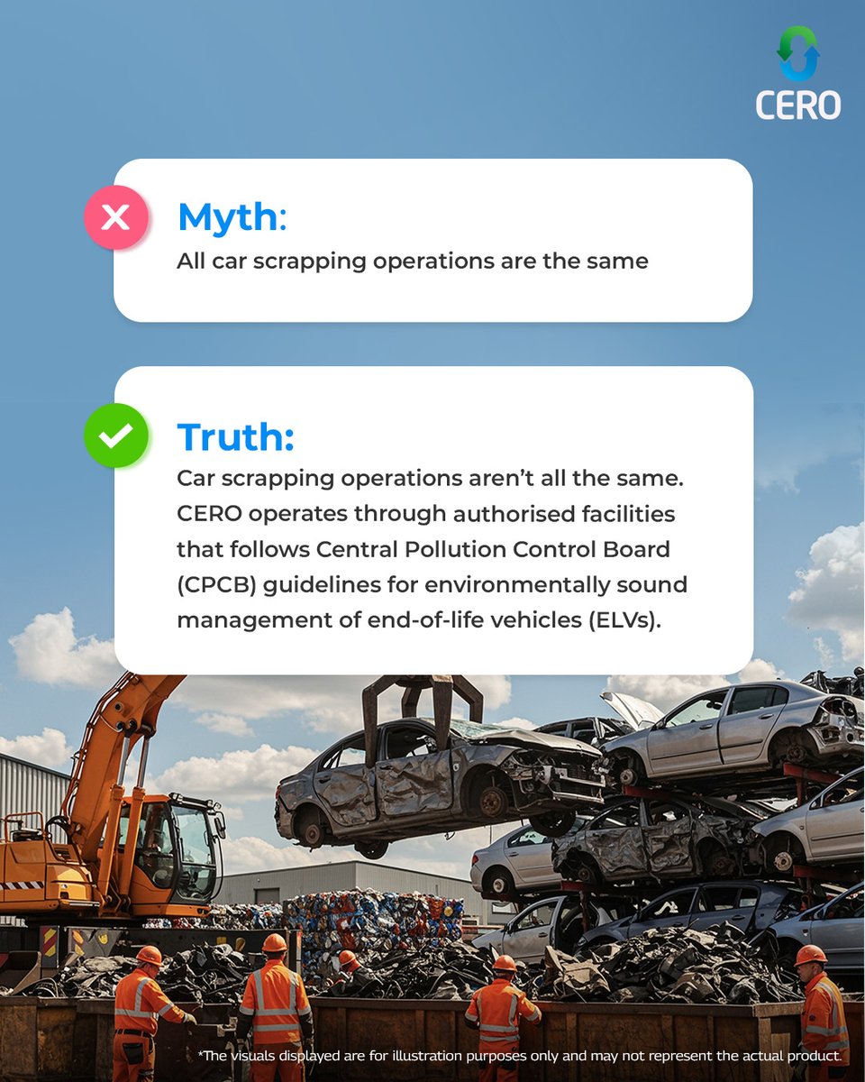 CERO operates through authorised facilities that meet strict environmental and operational standards, ensuring responsible end-of-life vehicle recycling.

Source: lifestyledaily.co.uk/article/2025/1…

#CeroRecycling #MythVsFact #VehicleScrapping #ELV