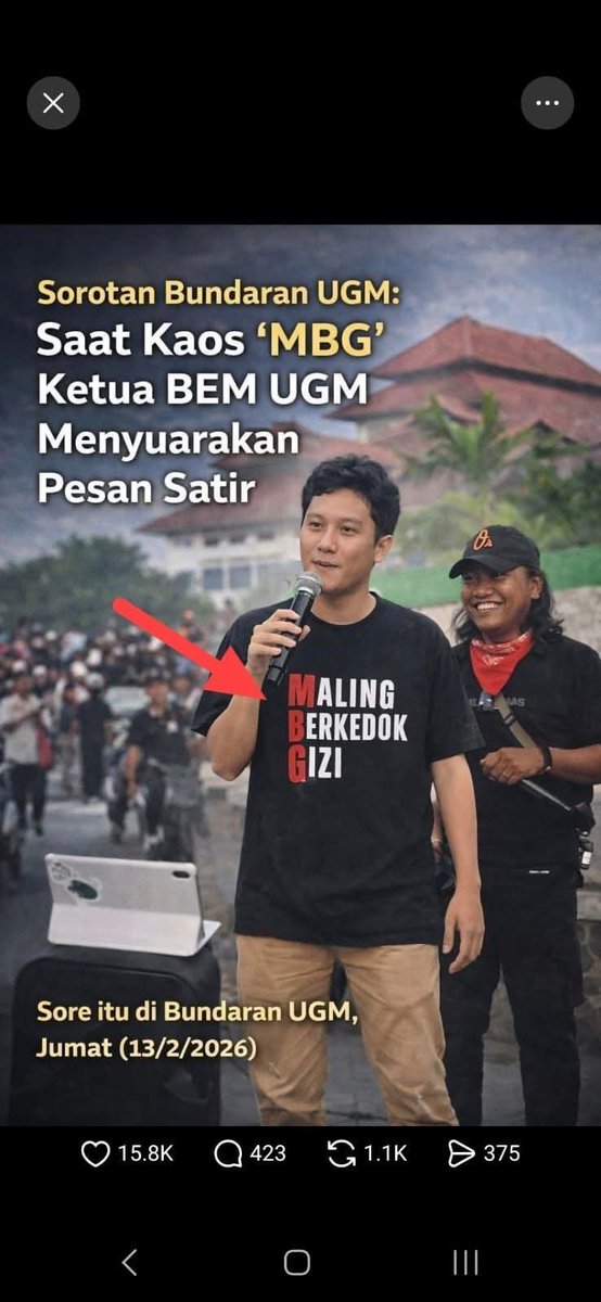 Ketua BEM UGM sedang memasak 🔥
