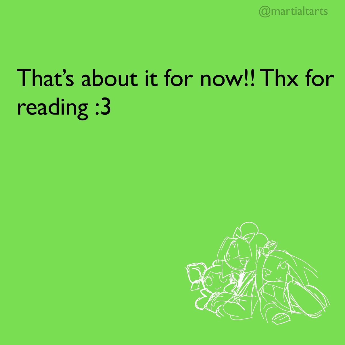 Martial Tarts Trio 🧡🩷💚 tweet media