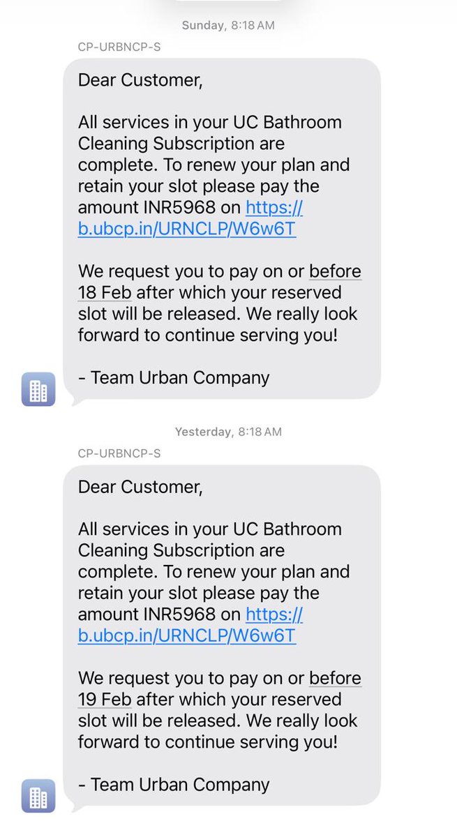 joydeepchk's tweet photo. @urbancompany_UC @urbancompany_UC @abhirajbhal stop doing frauds with your https://t.co/UorYYiFwbW sent me sms to pay Rs 5968 but when i went to the app to make payment i could not make the payment. Instead of fixing issue You cancelled my subscription when there was a payment issue at your end. https://t.co/hFjFhSAciq