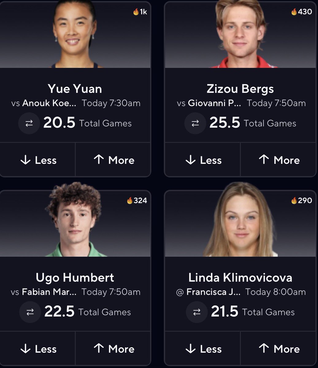 $5000 TENNIS WAKE N CASH 😴🎾

80% Hit-Rate On Free Tennis Locks This Month Got Another 99.9% Guaranteed Winner Today 🔮

My Bot 🤖 Will Dm Everybody The Play Who Likes + Comments “LOCK” 

This Will Not Miss ✅