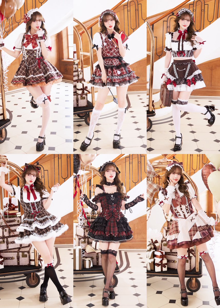 ガーリーチェックシリーズ 🎀🤎 本日19時より発売スタート♡ ⏳2/17(火