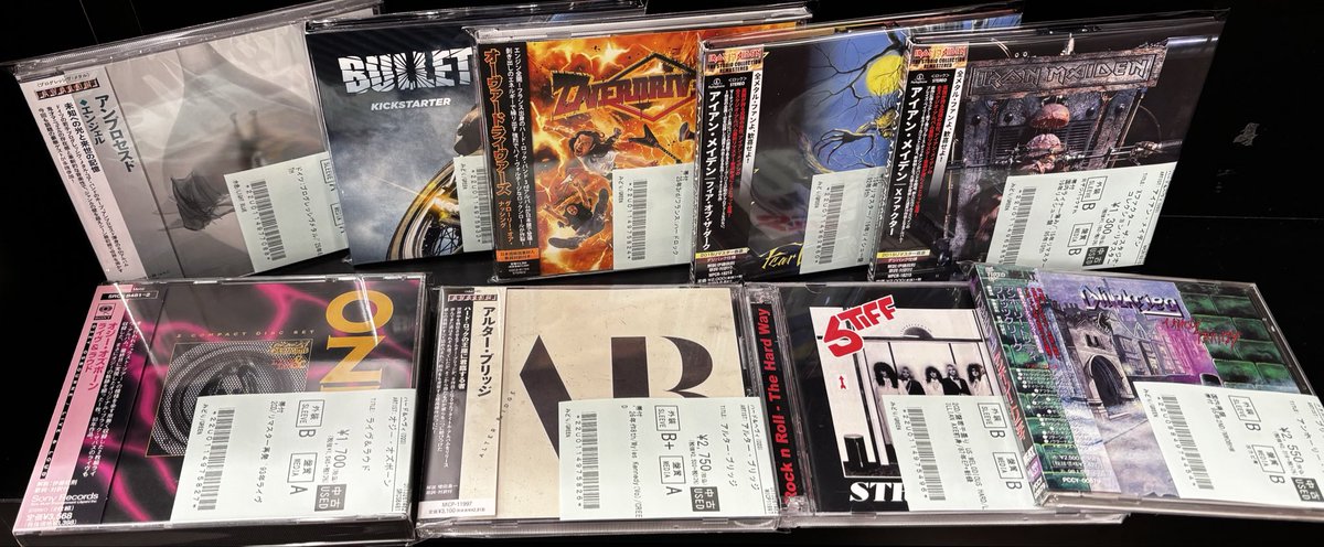 2/17(火) 新着中古CD情報①②③ ①HR/HM各種 約70点 ②DEATH METAL系