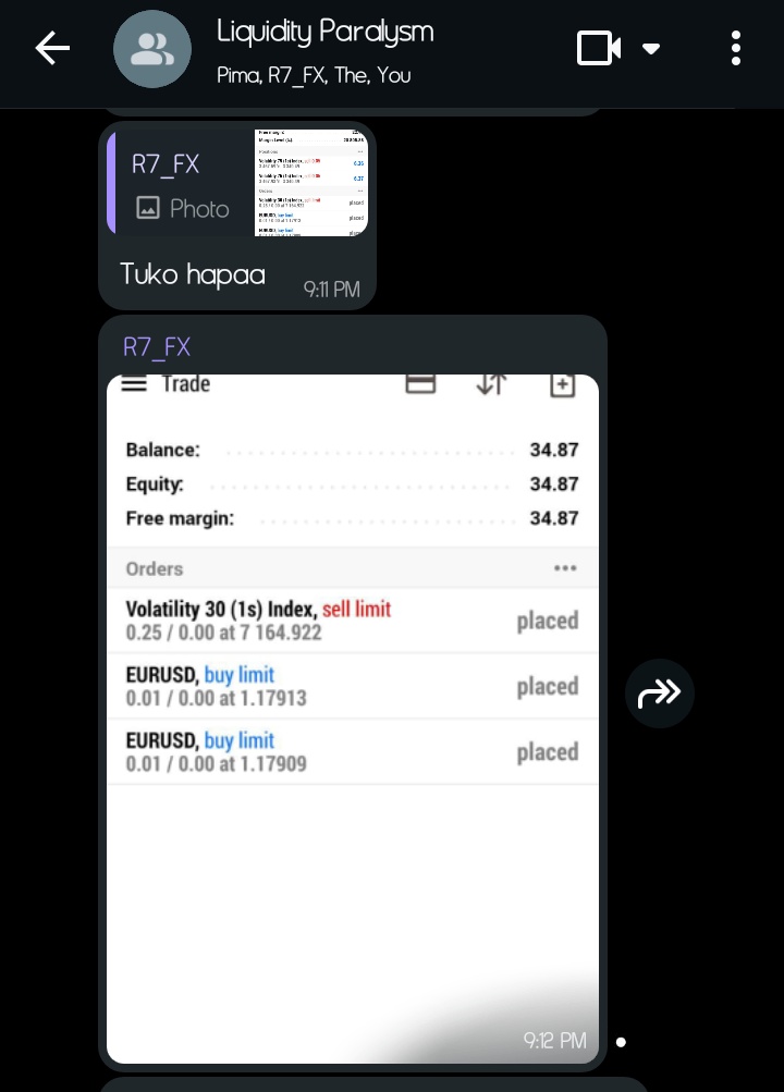 Juzi hapo wakati huyu bro niliyemfundisha anaendelea na challenge kufika $1k, tukiwa zoom akasema yeye kwa sasa pia anaweza flip $1 to $100 then kuendelea. Mm nikamwambia hapo bado,  jana nikaona  kaanza kuni onyesha alichokisema  $1 kazipeleka mpaka $34.Sina cha kusema.