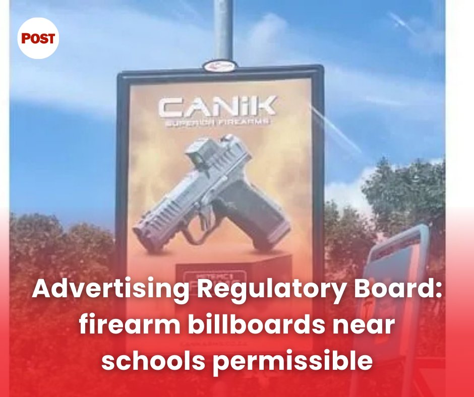 PostKZN's tweet image. Should gun billboards be allowed near schools? A South African mom thought NO, but the advertising watchdog disagreed. The ARB ruled that moral objections aren't enough to ban legal product ads from public view. thepost.co.za/news/2026-02-1…
#AdvertisingEthics #GunDebate