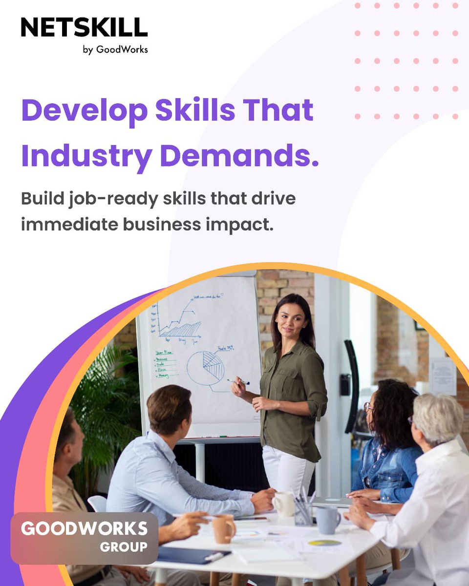 netskillacademy's tweet photo. The biggest gap in business today? Skills that don’t match industry reality. 

At NetSkill, we build teams that deliver: real-world expertise, problem-solving, and efficiency. Job-ready skills. Immediate impact. 

DM us or write hello@netskill.com 

#NetSkill #IndustryReady https://t.co/6TWt7ATKcv