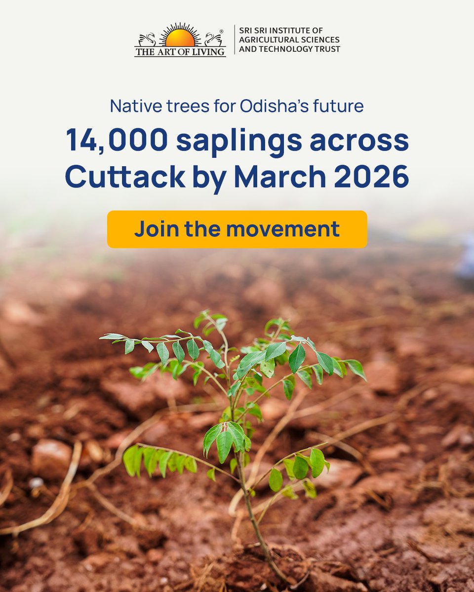 Every sapling planted today is a promise for tomorrow. Native trees restore soil, protect water, and strengthen ecosystems. 
True afforestation means nurturing growth over time. Supported by Ashirwad Pipes by Aliaxis.

👉 ssiast.artofliving.org