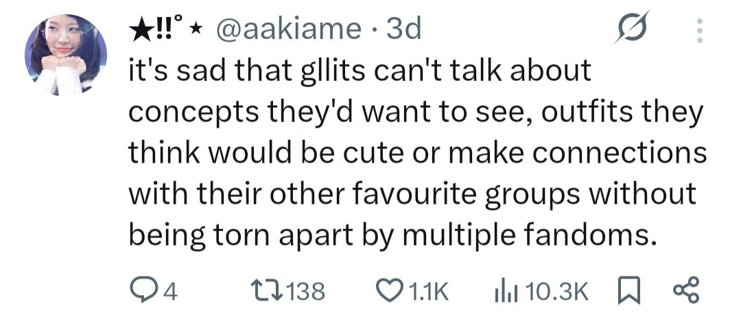 innocent tweet by a fan btw