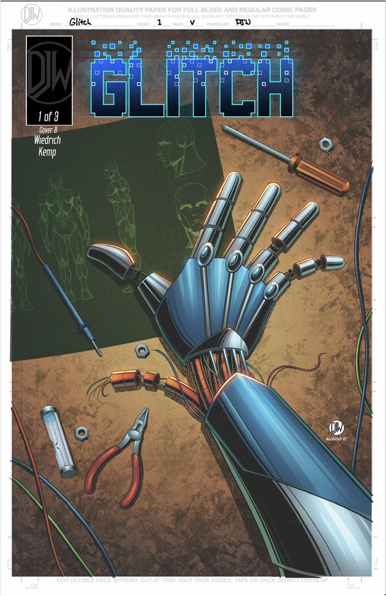 NIMW32's tweet photo. I still can't get over how much I love both these covers for "Glitch" issue 1! 

Both available through backing the @Kickstarter ! https://t.co/DCb1FguIoz