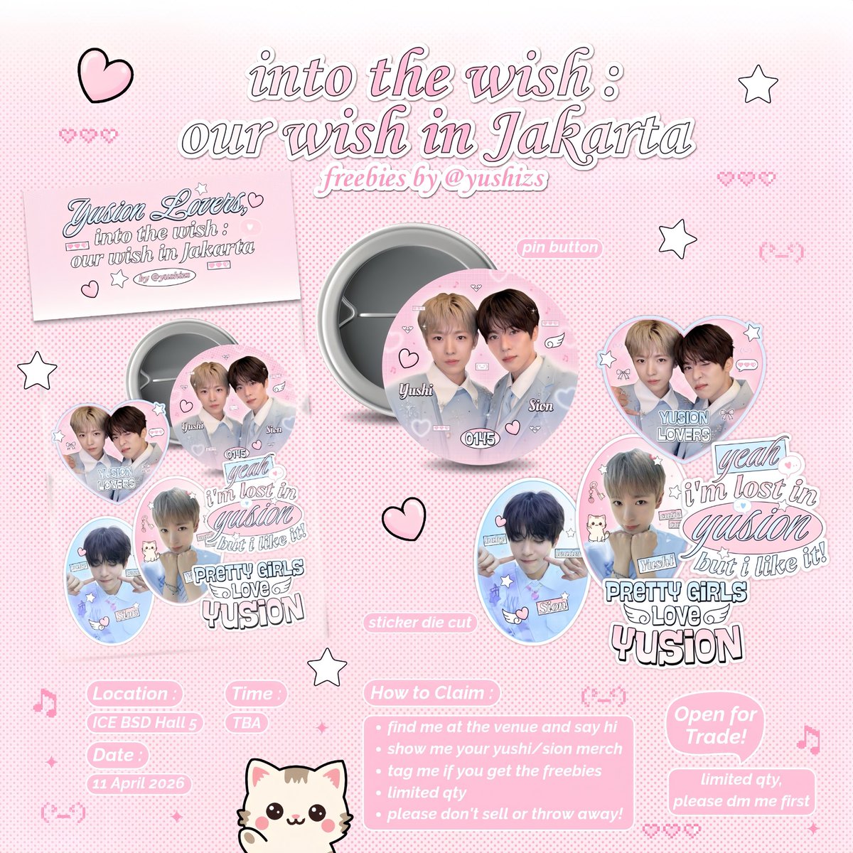 into the wish : our wish in jakarta freebies .ᐟ
— by <a href="/yushizs/">૮ ․ ․ ྀིა</a> ᰔ

@ ice bsd, apr 11th

𝙝𝙤𝙬 𝙩𝙤 𝙘𝙡𝙖𝙞𝙢
⭑ rts and likes are appreciated
⭑ find me and say hi! :3
⭑ more details on pict

see you!

#NCTWISH #INTOTHEWISH #NCTWISHinJKT #NCTWISHinJAKARTA