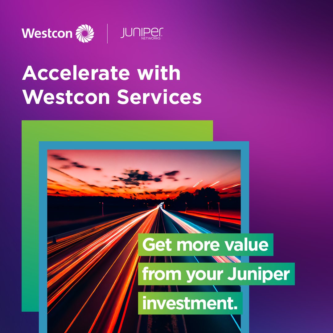 Deploy, optimise, and grow with Westcon’s expert Juniper services.
 okt.to/P1RH5V