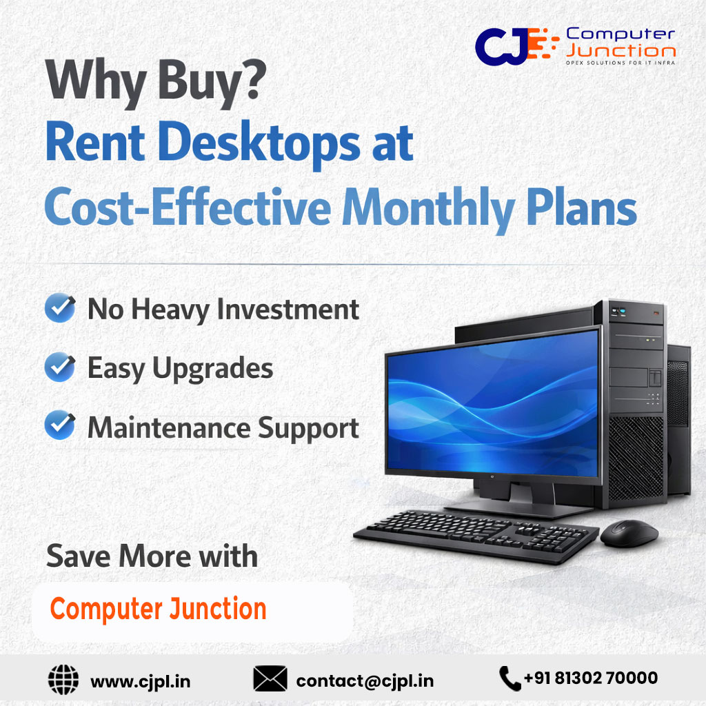 cjpl_in's tweet image. Connect with Computer Junction today and discover smart desktop rental solutions at cjpl.in 

#ComputerJunction #CJPL #RentalDesktop #DesktopRental #DesktopOnRent