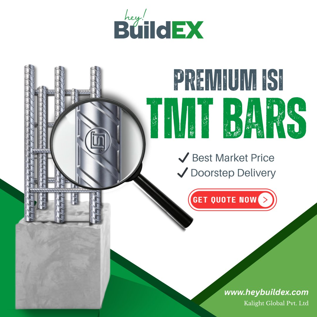 heybuildex's tweet image. Build stronger with Premium ISI-Certified TMT Bars from HeyBuildex.

✔ Best Market Price
✔ Doorstep Delivery
✔ Trusted Quality
🔗 heybuildex.com/steel/tmt-bars
#HeyBuildex #TMTBars #SteelSuppliers #ConstructionIndia #Builders #CivilEngineering