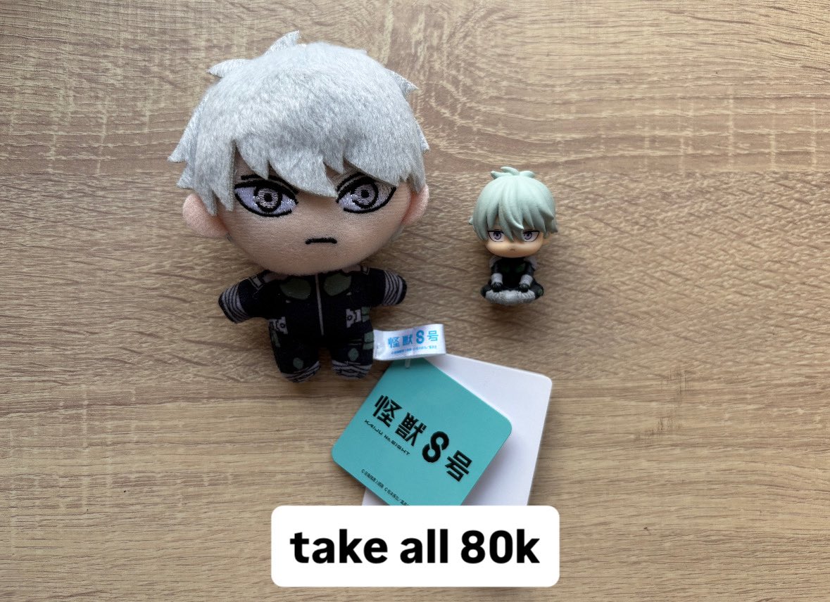 maugojo's tweet image. wts merch kaiju no. 8

doll sega reno + suwarasetai reno

take all 80k

#warungkaiju #warungkn8 #warungkaijuno8 #warunganime