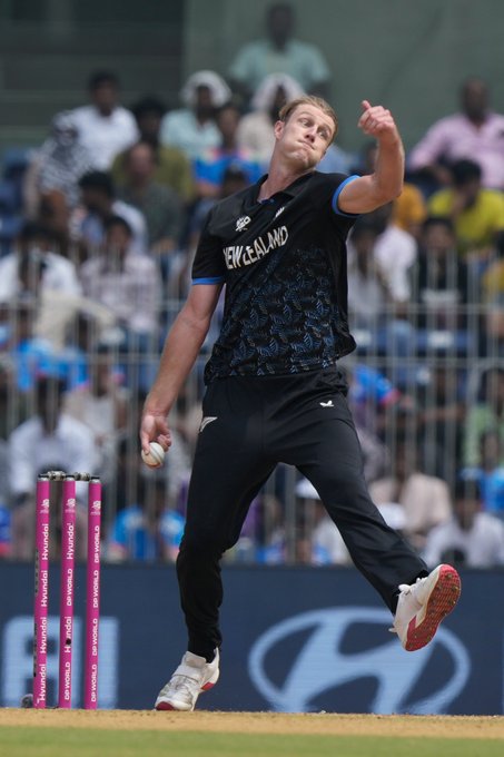Kyle Jamieson breaks the massive opening partnership
