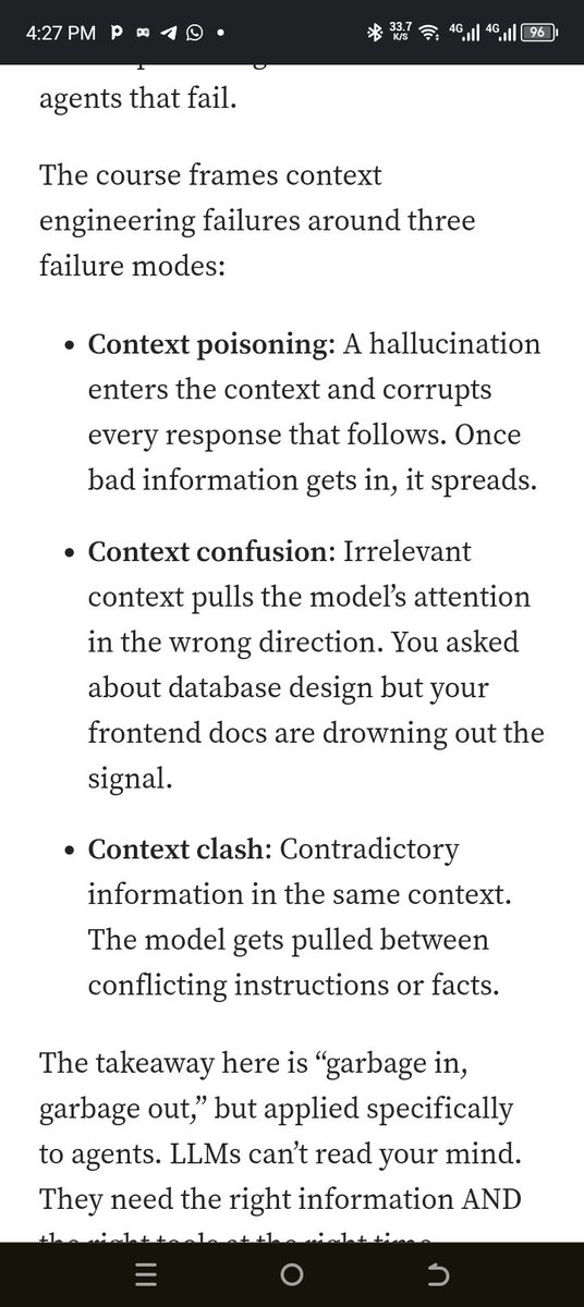 These failure modes are the primary bottleneck for most Agentic systems.