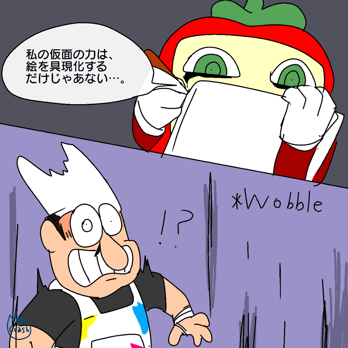 neocrasher1101's tweet photo. #過去絵 #pizzatowerau #pizzacadres
 #pepperman

うちのペッパーマンは
高圧的でありつつ、品のある口調が特徴的です。 https://t.co/7JNHn93c3d